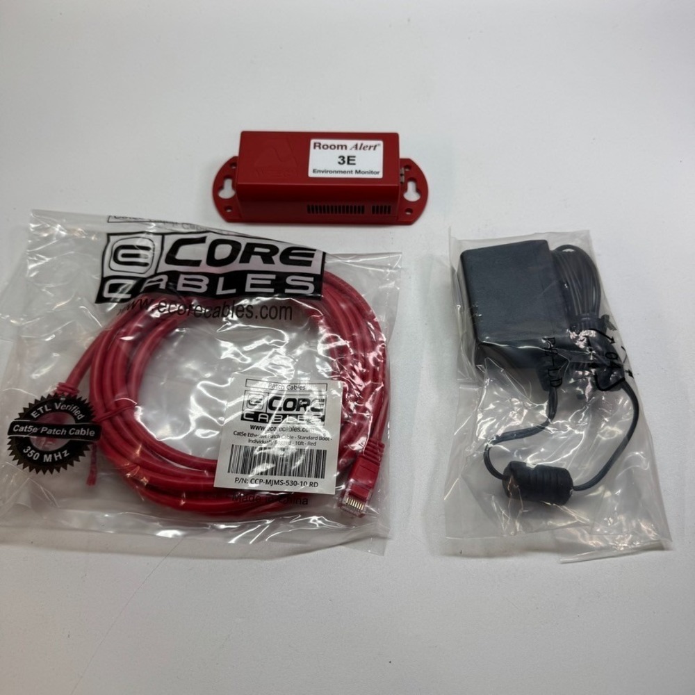 Avtech Room Alert 3E Environment‎ Monitor RA3E-EC5611 w/ AC Power Adapter